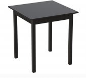 Стіл кухонний Ferrum-decor Агата 75x70x70 Чорний ДСП Сосна Кембра 16мм (FRD-105674)