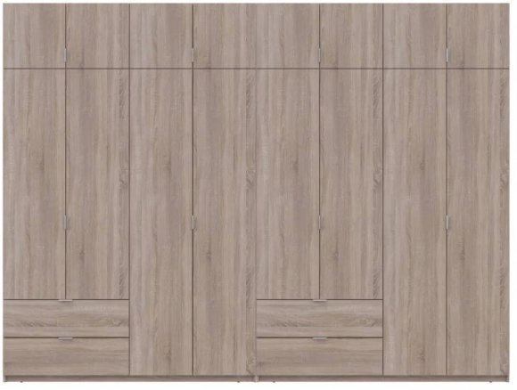 Шафа для одягу Doros Лукас Дуб сонома 4+4 ДСП 320х50х240 DRS-011710 (42005127) Шафа для одягу Doros Лукас Дуб сонома 4+4 ДСП 320х50х240 DRS-011710 (42005127)