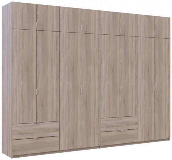 Шафа для одягу Doros Лукас Дуб сонома 4+4 ДСП 320х50х240 DRS-011710 (42005127) Шафа для одягу Doros Лукас Дуб сонома 4+4 ДСП 320х50х240 DRS-011710 (42005127)