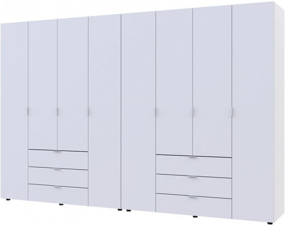 Комплект шаф для одягу Doros Гелар (2 шт.) 310х49,5х203,4 см Білий (DRS-011116)