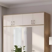 Антресоль висока Doros Ронді Дуб Артизан/Кашемір 4 ДСП 160х52х65 (DRS-011910) Антресоль висока Doros Ронді Дуб Артизан/Кашемір 4 ДСП 160х52х65 (DRS-011910)