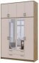 Антресоль висока Doros Ронді Дуб Артизан/Кашемір 4 ДСП 160х52х65 (DRS-011910)