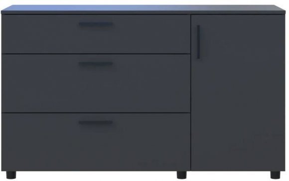 Комод Doros Торн Антрацит 3Ш/1Д 135х51.6х80 (DRS-012103)