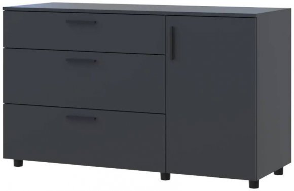 Комод Doros Торн Антрацит 3Ш/1Д 135х51.6х80 (DRS-012103)