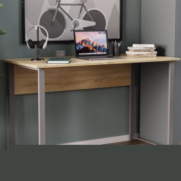 Письмовий стіл Ferrum-decor Курт 75x120x70 сірий ДСП Дуб Сонома 16мм (FRD-101868) Письмовий стіл Ferrum-decor Курт 75x120x70 сірий ДСП Дуб Сонома 16мм (FRD-101868)