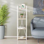 Етажерка 4/34 Ferrum-decor Серії Конект 120x34x28 білий ДСП Дуб Сан-Марино 16мм (FRD-104278) Етажерка 4/34 Ferrum-decor Серії Конект 120x34x28 білий ДСП Дуб Сан-Марино 16мм (FRD-104278)