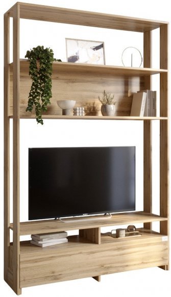 Модуль-4 стелаж з полицями та тумбою під ТВ LION Нобу Дуб Аппалачі (LION-042427) Модуль-4 стелаж з полицями та тумбою під ТВ LION Нобу Дуб Аппалачі (LION-042427)