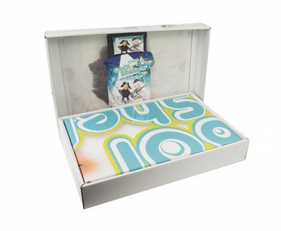 Комплект постільної білизни 3D Micro Satin Sheeps Mavi 160x220 см Комплект постільної білизни 3D Micro Satin Sheeps Mavi 160x220 см