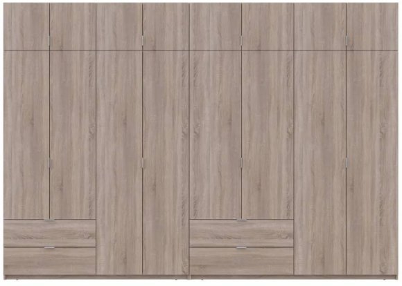 Шафа для одягу Doros Лукас Дуб сонома 4+4 ДСП 340х50х240 DRS-011711 (42005139) Шафа для одягу Doros Лукас Дуб сонома 4+4 ДСП 340х50х240 DRS-011711 (42005139)