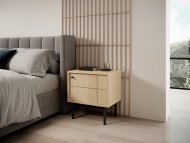 Тумба приліжкова Perfect Home Джапанді / Japandi S54 1-дверна Дуб лінеа (PFH-091461)
