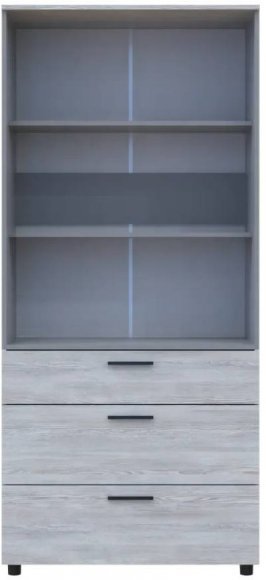 Шафа для одягу Doros Торн Сосна Натті/Сірий 2 ДСП/3Ш (полиці) 90х51.6х200 (DRS-012004) Шафа для одягу Doros Торн Сосна Натті/Сірий 2 ДСП/3Ш (полиці) 90х51.6х200 (DRS-012004)