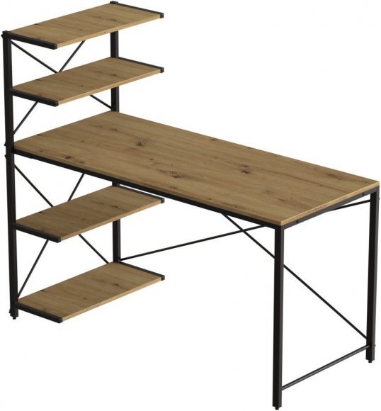 Комп'ютерний стіл Ferrum-decor Джек 75x120x70 Чорний ДСП Артизан (FRD-105409)