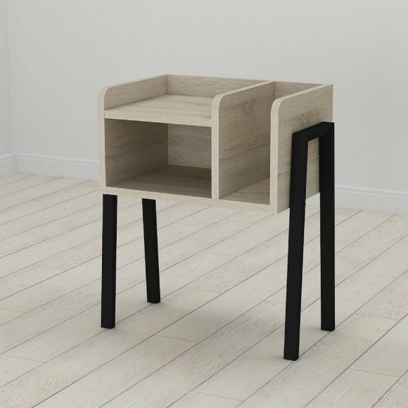 Тумба модульна Ferrum-decor Амелі 540x450x320 метал Чорний ДСП Сонома 16 мм (FRD-103007) Тумба модульна Ferrum-decor Амелі 540x450x320 метал Чорний ДСП Сонома 16 мм (FRD-103007)