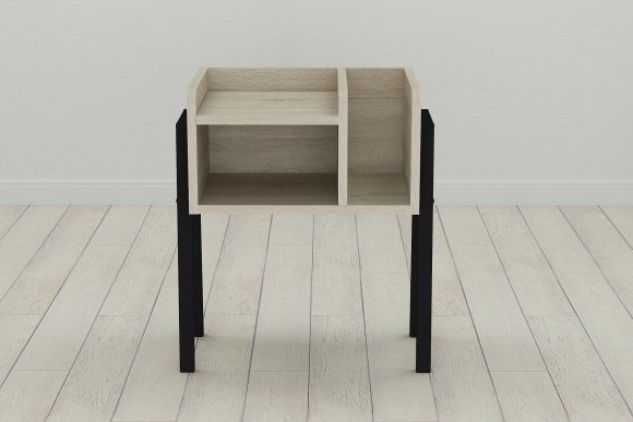 Тумба модульна Ferrum-decor Амелі 540x450x320 метал Чорний ДСП Сонома 16 мм (FRD-103007) Тумба модульна Ferrum-decor Амелі 540x450x320 метал Чорний ДСП Сонома 16 мм (FRD-103007)