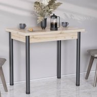 Обідній стіл-формер розкладний Берта Ferrum-decor 750x1400x900 Чорний метал ДСП Дуб Сан-Марино 16 мм (FRD-105179) Обідній стіл-формер розкладний Берта Ferrum-decor 750x1400x900 Чорний метал ДСП Дуб Сан-Марино 16 мм (FRD-105179)
