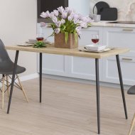 Кухонний стіл Марсель 30 Ferrum-decor 75x120x70 Чорний метал ДСП Дуб Сонома 32 мм (FRD-106690) Кухонний стіл Марсель 30 Ferrum-decor 75x120x70 Чорний метал ДСП Дуб Сонома 32 мм (FRD-106690)