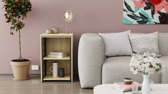 Стіл-тумба трансформер Смарт 2/2 Ferrum-decor 750x1450x600 Чорний метал ДСП Дуб Сонома 16 мм (FRD-105105) Стіл-тумба трансформер Смарт 2/2 Ferrum-decor 750x1450x600 Чорний метал ДСП Дуб Сонома 16 мм (FRD-105105)
