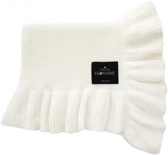 Плед Classic з рюшами 90x100 см White Coconut lullalove-1502