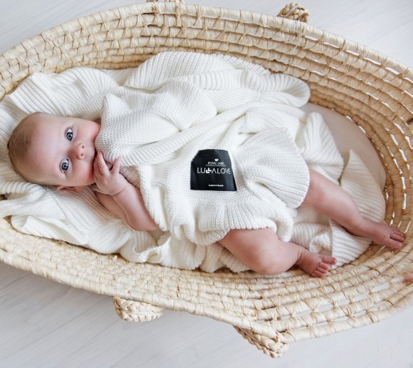 Плед Classic з рюшами 90x100 см White Coconut lullalove-1502