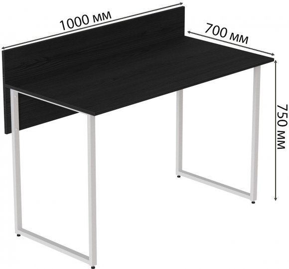 Комп'ютерний стіл Ferrum-decor Скай 75x140x70 білий ДСП Сосна Кембра 32мм (FRD-101120)
