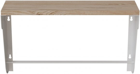 Полиця настінна Ferrum-decor Світ 300x500x150 метал Білий ДСП Дуб Сан-Марино 16 мм (FRD-102787) Полиця настінна Ferrum-decor Світ 300x500x150 метал Білий ДСП Дуб Сан-Марино 16 мм (FRD-102787)