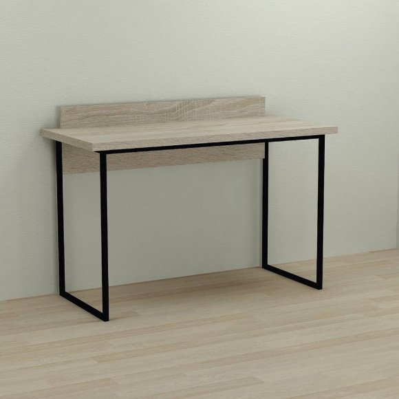 Письмовий стіл Ferrum-decor Скай 76x100x70 чорний ДСП Дуб Сонома 32мм (FRD-103647)