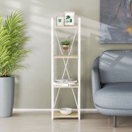 Етажерка 4/34 Ferrum-decor Серії Конект 120x34x28 білий ДСП Дуб Сонома 16мм (FRD-104280) Етажерка 4/34 Ferrum-decor Серії Конект 120x34x28 білий ДСП Дуб Сонома 16мм (FRD-104280)
