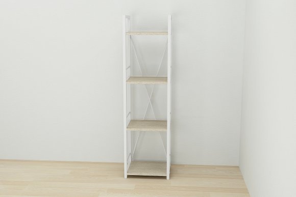 Етажерка 4/34 Ferrum-decor Серії Конект 120x34x28 білий ДСП Дуб Сонома 16мм (FRD-104280) Етажерка 4/34 Ferrum-decor Серії Конект 120x34x28 білий ДСП Дуб Сонома 16мм (FRD-104280)