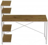 Комп'ютерний стіл Ferrum-decor Джек 75x140x70 Білий ДСП Артизан (FRD-105410)