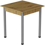 Стіл кухонний Ferrum-decor Агата 75x80x80 Сірий ДСП Дуб Артизан 16мм (FRD-105677)