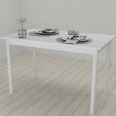 Стіл кухонний Ferrum-decor Беніта 75x120x80 Білий ДСП Біле 16мм (FRD-106284)