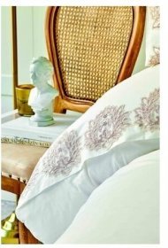 Постільна білизна ранфорс Daniella pudra пудра с гипюром євро 200х220 см Постільна білизна ранфорс Daniella pudra пудра с гипюром євро 200х220 см