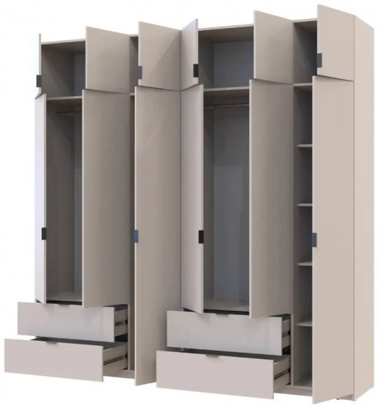 Шафа для одягу Doros Лукас Кашемір 3+3 ДСП 240х50х240 DRS-011713 (42005108) Шафа для одягу Doros Лукас Кашемір 3+3 ДСП 240х50х240 DRS-011713 (42005108)