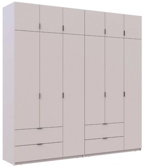 Шафа для одягу Doros Лукас Кашемір 3+3 ДСП 240х50х240 DRS-011713 (42005108) Шафа для одягу Doros Лукас Кашемір 3+3 ДСП 240х50х240 DRS-011713 (42005108)