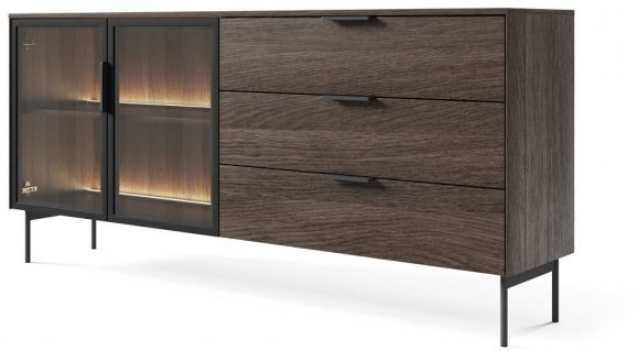 Комод з підсвіткою Perfect Home Лумі / Lumi 2D3S/181 2-дверний з 3 шухлядами Дуб дунін (PFH-091385) Комод з підсвіткою Perfect Home Лумі / Lumi 2D3S/181 2-дверний з 3 шухлядами Дуб дунін (PFH-091385)