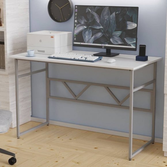 Письмовий стіл Ferrum-decor Раян 75x100x70 сірий ДСП Біле 16мм (FRD-101621)