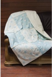 Плед мікроплюш Star Patchwork throw mint ментоловий 130х170 см svt-2000022233132