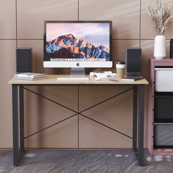 Письмовий стіл Ferrum-decor Дейв 75x140x70 чорний ДСП Дуб Сонома 16мм (FRD-102014) Письмовий стіл Ferrum-decor Дейв 75x140x70 чорний ДСП Дуб Сонома 16мм (FRD-102014)