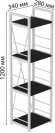 Етажерка 4/34 Ferrum-decor Серії Конект 120x34x28 білий ДСП Сосна Кембра 16мм (FRD-104282) Етажерка 4/34 Ferrum-decor Серії Конект 120x34x28 білий ДСП Сосна Кембра 16мм (FRD-104282)