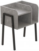 Тумба модульна Ferrum-decor Амелі 540x450x320 метал Чорний ДСП Бетон 16 мм (FRD-103010)