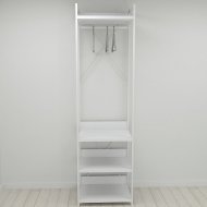 Шафа Гардероб Уні секція 3 серії Конект Ferrum-decor 220x60x50см Білий метал ДСП Білий 32 мм (FRD-104531) Шафа Гардероб Уні секція 3 серії Конект Ferrum-decor 220x60x50см Білий метал ДСП Білий 32 мм (FRD-104531)