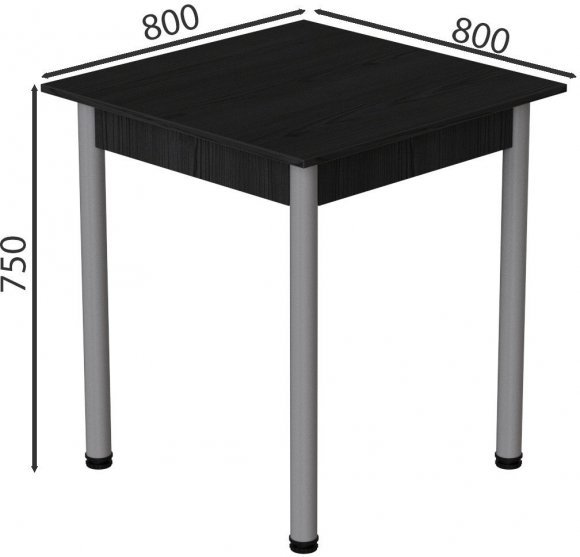 Стіл кухонний Ferrum-decor Агата 75x80x80 Сірий ДСП Сосна Кембра 16мм (FRD-105678) Стіл кухонний Ferrum-decor Агата 75x80x80 Сірий ДСП Сосна Кембра 16мм (FRD-105678)