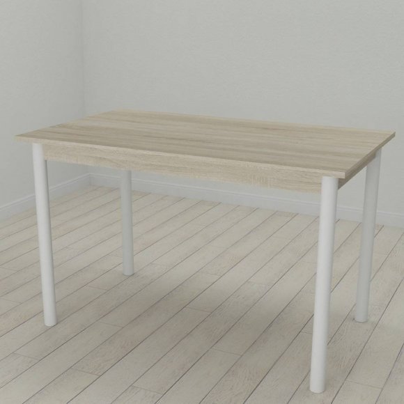 Стіл кухонний Ferrum-decor Беніта 75x120x80 Білий ДСП Сонома 16мм (FRD-106285) Стіл кухонний Ferrum-decor Беніта 75x120x80 Білий ДСП Сонома 16мм (FRD-106285)
