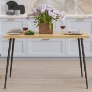Стіл кухонний Марсель 30 Ferrum-decor 75x120x70 Чорний метал ДСП Дуб Артизан 32 мм (FRD-106694) Стіл кухонний Марсель 30 Ferrum-decor 75x120x70 Чорний метал ДСП Дуб Артизан 32 мм (FRD-106694)
