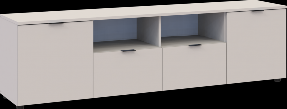 Тумба під ТВ Doros Рон 4 180х38х50 см Кашемір (DRS-011455) Тумба під ТВ Doros Рон 4 180х38х50 см Кашемір (DRS-011455)