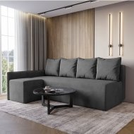 Кутовий диван ортопедичний iSmart MORRO Maxi єврокнижка 205x149 см (матрац Bonel) графіт Laura 15 (ISM-051337) Кутовий диван ортопедичний iSmart MORRO Maxi єврокнижка 205x149 см (матрац Bonel) графіт Laura 15 (ISM-051337)