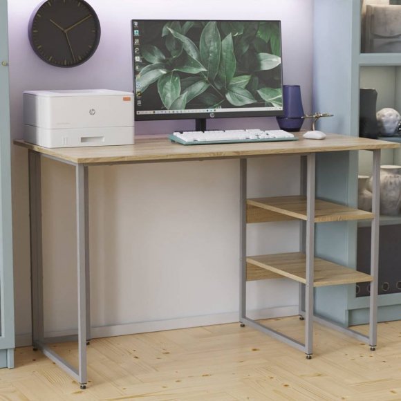Письмовий стіл Ferrum-decor Кевін 75x120x70 сірий ДСП Дуб Сонома 16мм (FRD-101748) Письмовий стіл Ferrum-decor Кевін 75x120x70 сірий ДСП Дуб Сонома 16мм (FRD-101748)