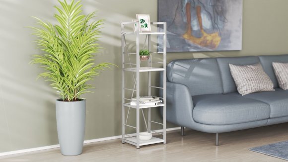 Етажерка 4/34 Ferrum-decor Серії Конект 120x34x28 сірий ДСП Біле 16мм (FRD-104283) Етажерка 4/34 Ferrum-decor Серії Конект 120x34x28 сірий ДСП Біле 16мм (FRD-104283)