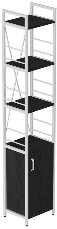 Етажерка 4/34 Ferrum-decor Серії Конект із тумбою 179x34x28 Білий ДСП Сосна Кембра (FRD-104472)