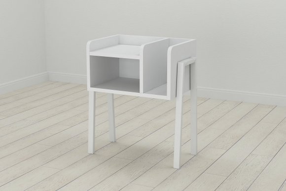 Тумба модульна Ferrum-decor Амелі 540x450x320 метал Білий ДСП Біле 16 мм (FRD-103011) Тумба модульна Ferrum-decor Амелі 540x450x320 метал Білий ДСП Біле 16 мм (FRD-103011)